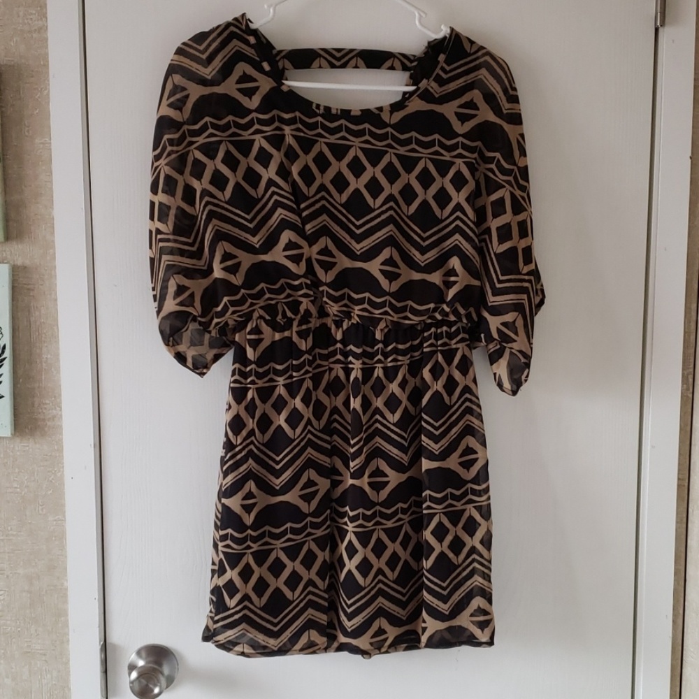 Black and tan dress